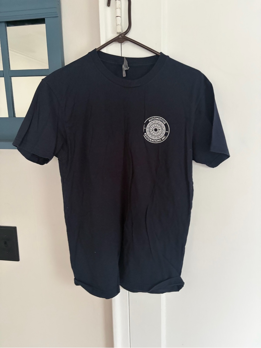 Men's Short Sleeve navy blue automotive tee